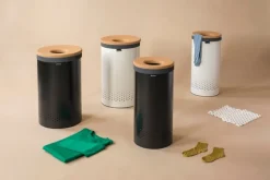 Brabantia Laundry bin 60L, white - cork lid