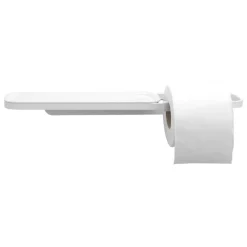 Brabantia MindSet toilet roll holder with shelf, mineral fresh white