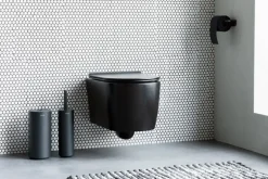 Brabantia MindSet toilet brush and holder, silicone, mineral infinite grey
