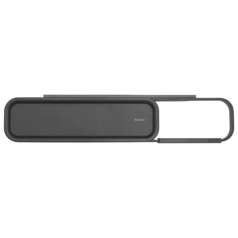 Brabantia MindSet toilet roll holder with shelf, mineral infinite grey