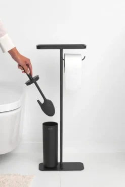 Brabantia MindSet toilet butler, silicone, mineral infinite grey