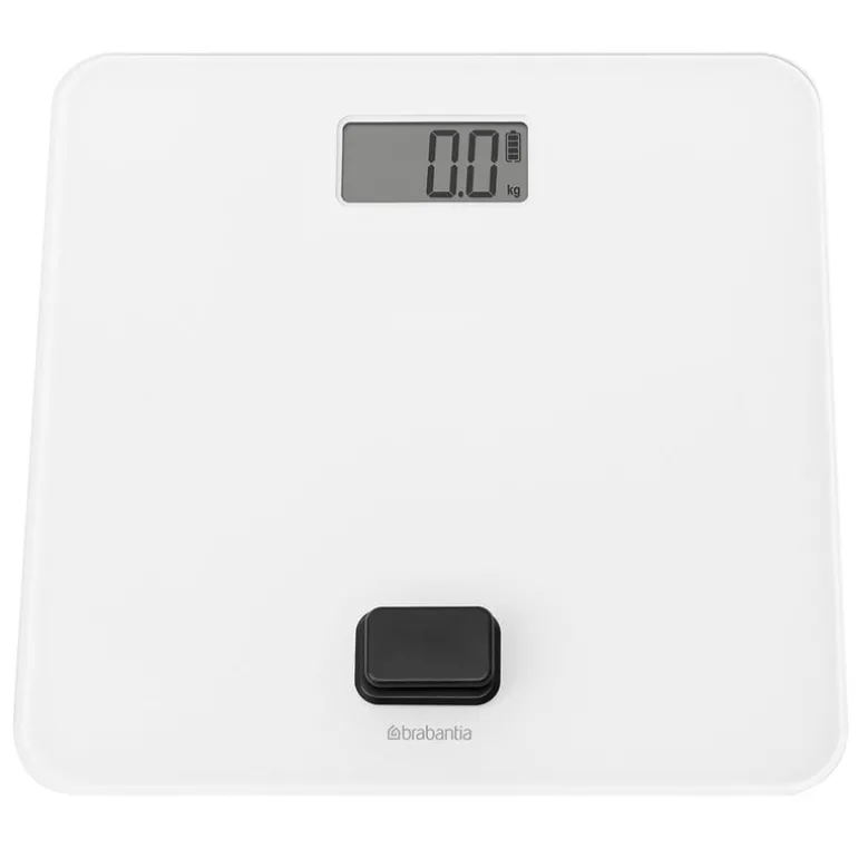 Brabantia ReNew battery free bathroom scale, white