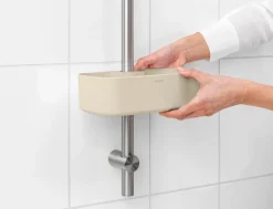 Brabantia ReNew shower caddy, soft beige