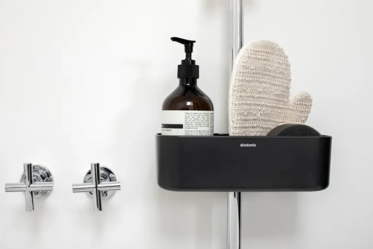 Brabantia ReNew shower caddy, dark grey