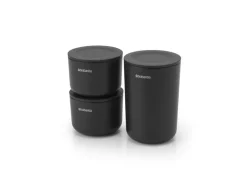Brabantia ReNew storage pots, 3 pcs, dark grey