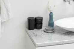 Brabantia ReNew storage pots, 3 pcs, dark grey