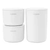 Brabantia ReNew storage pots, 3 pcs, white