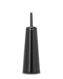 Brabantia ReNew toilet brush and holder, black