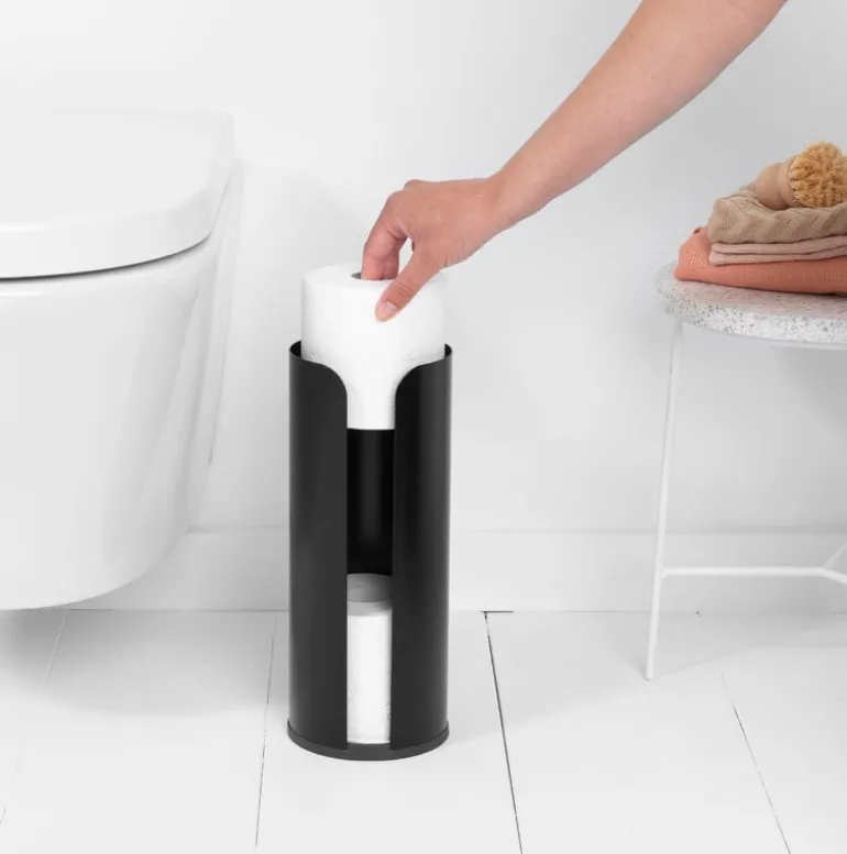 Brabantia ReNew toilet roll dispenser, black