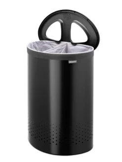 Brabantia Selector laundry bin 55L, matt black