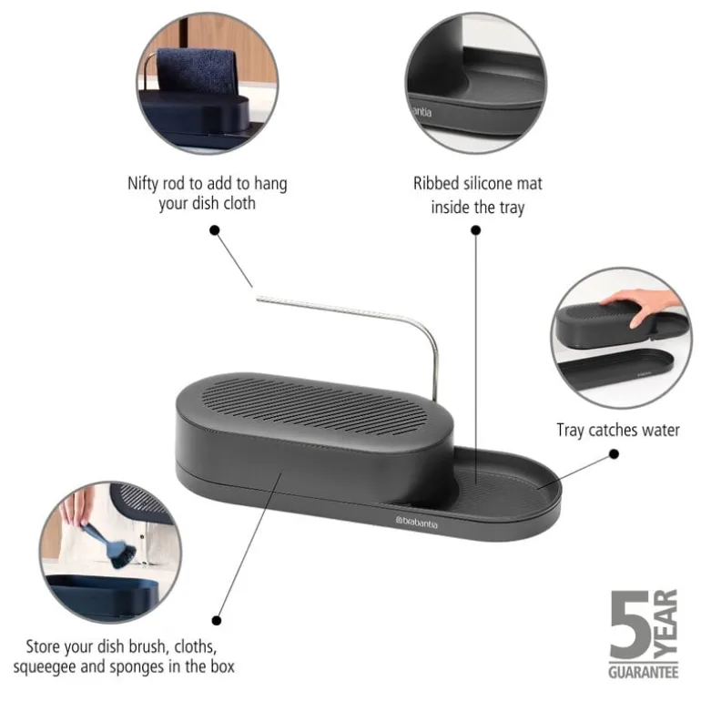 Brabantia SinkStyle organiser, Mineral Infinite grey