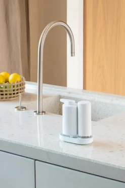 Brabantia SinkStyle soap dispenser set, 2 x 200 ml, fresh white