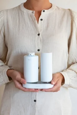 Brabantia SinkStyle soap dispenser set, 2 x 200 ml, fresh white