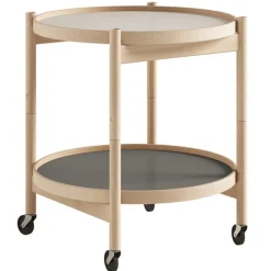 Brdr. Krüger Bølling tray table 50 cm, oiled beech - stone