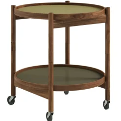 Brdr. Krüger Bølling tray table 50 cm, oiled walnut - leaf