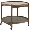 Brdr. Krüger Bølling tray table 60 cm, fumed oak - stone