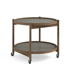 Brdr. Krüger Bølling tray table 60 cm, fumed oak - stone