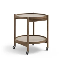 Brdr. Krüger Bølling tray table 50 cm, fumed oak - stone