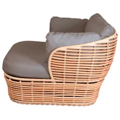 Cane-line Basket lounge chair, natural - taupe