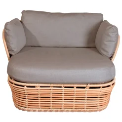 Cane-line Basket lounge chair, natural - taupe
