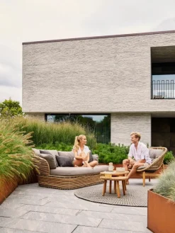 Cane-line Basket lounge chair, natural - taupe