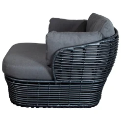 Cane-line Basket lounge chair, graphite - grey