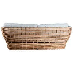 Cane-line Basket 2-seater sofa, natural - taupe
