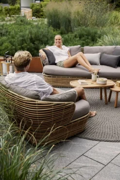 Cane-line Basket 2-seater sofa, natural - taupe