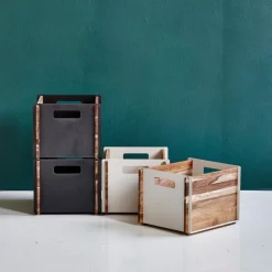Cane-line Box storage box, teak - white