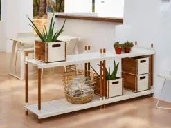 Cane-line Box storage box, teak - white