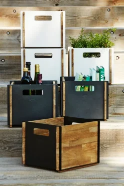 Cane-line Box storage box, teak - white