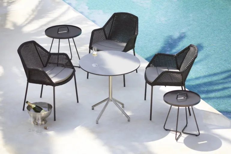 Cane-line Breeze dining chair, stackable, black