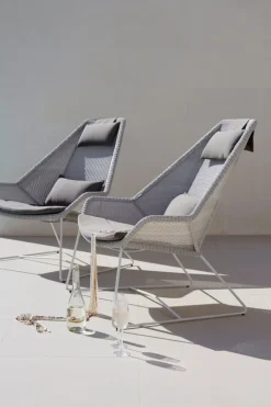 Cane-line Breeze highback chair, white grey