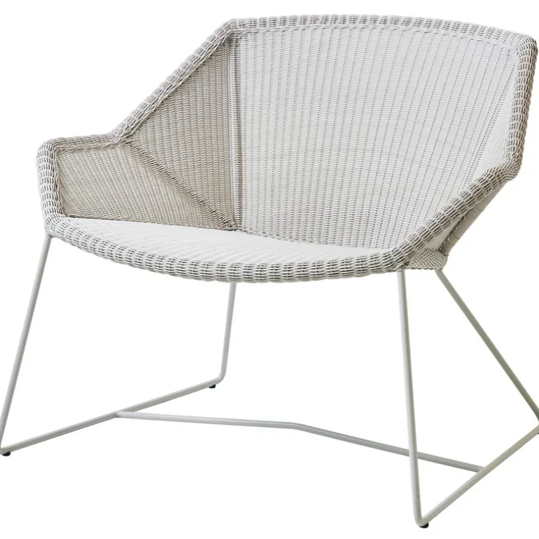 Cane-line Breeze lounge chair, white grey