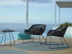 Cane-line Breeze lounge chair cushion set, black