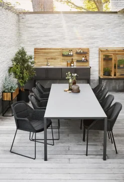 Cane-line Breeze seat cushion for stackable dining chair, black