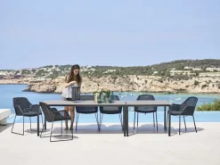 Cane-line Breeze seat cushion for stackable dining chair, black