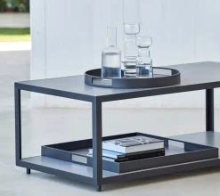 Cane-line Club tray, 58,5 x 58,5 cm, black