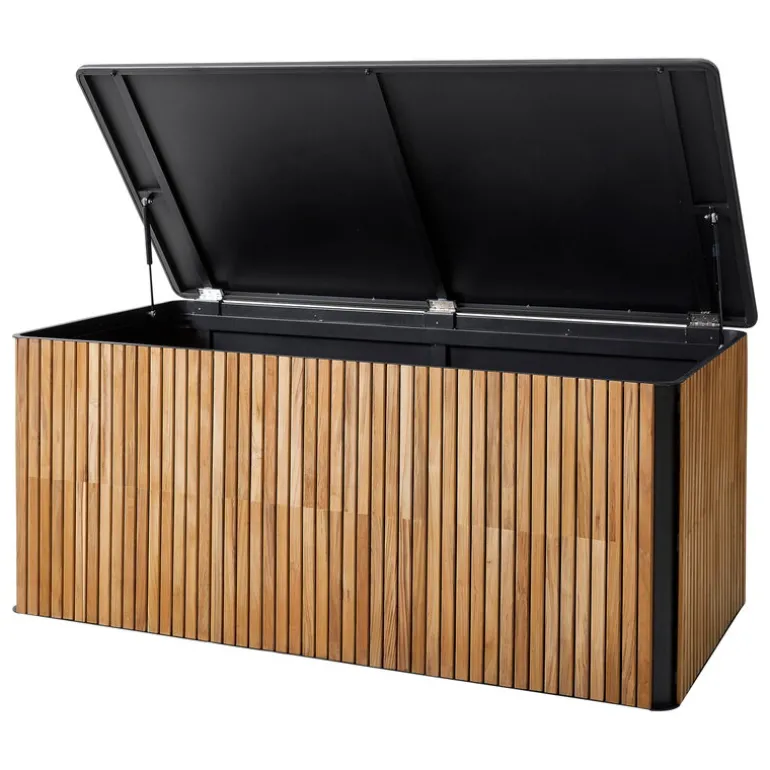 Cane-line Combine cushion box, large, teak - lava grey