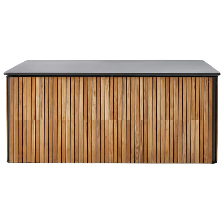 Cane-line Combine cushion box, large, teak - lava grey