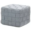 Cane-line Cube footstool, light grey