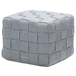 Cane-line Cube footstool, light grey