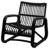 Cane-line Curve lounge chair, lava grey