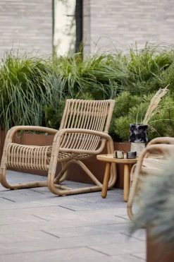 Cane-line Curve lounge chair, natural