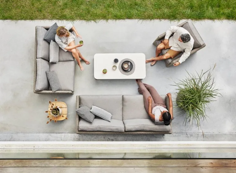 Cane-line Diamond 3-seater sofa, taupe