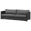 Cane-line Diamond 3-seater sofa, graphite - grey