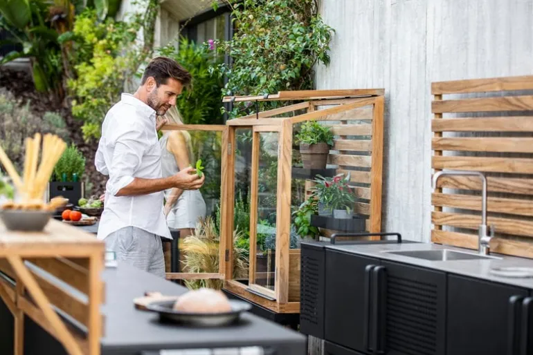 Cane-line Drop outdoor kitchen module with sink