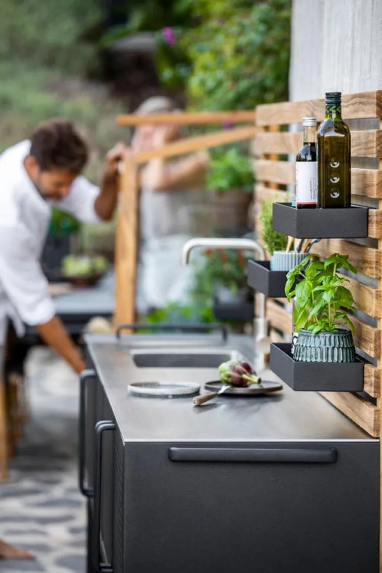 Cane-line Drop outdoor kitchen module with sink