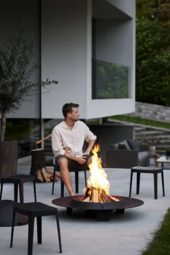 Cane-line Ember fire pit, large, black