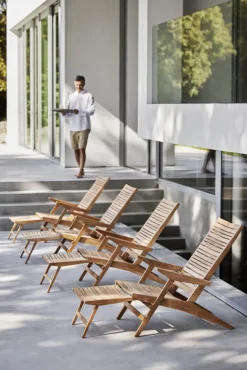 Cane-line Flip deck chair, teak